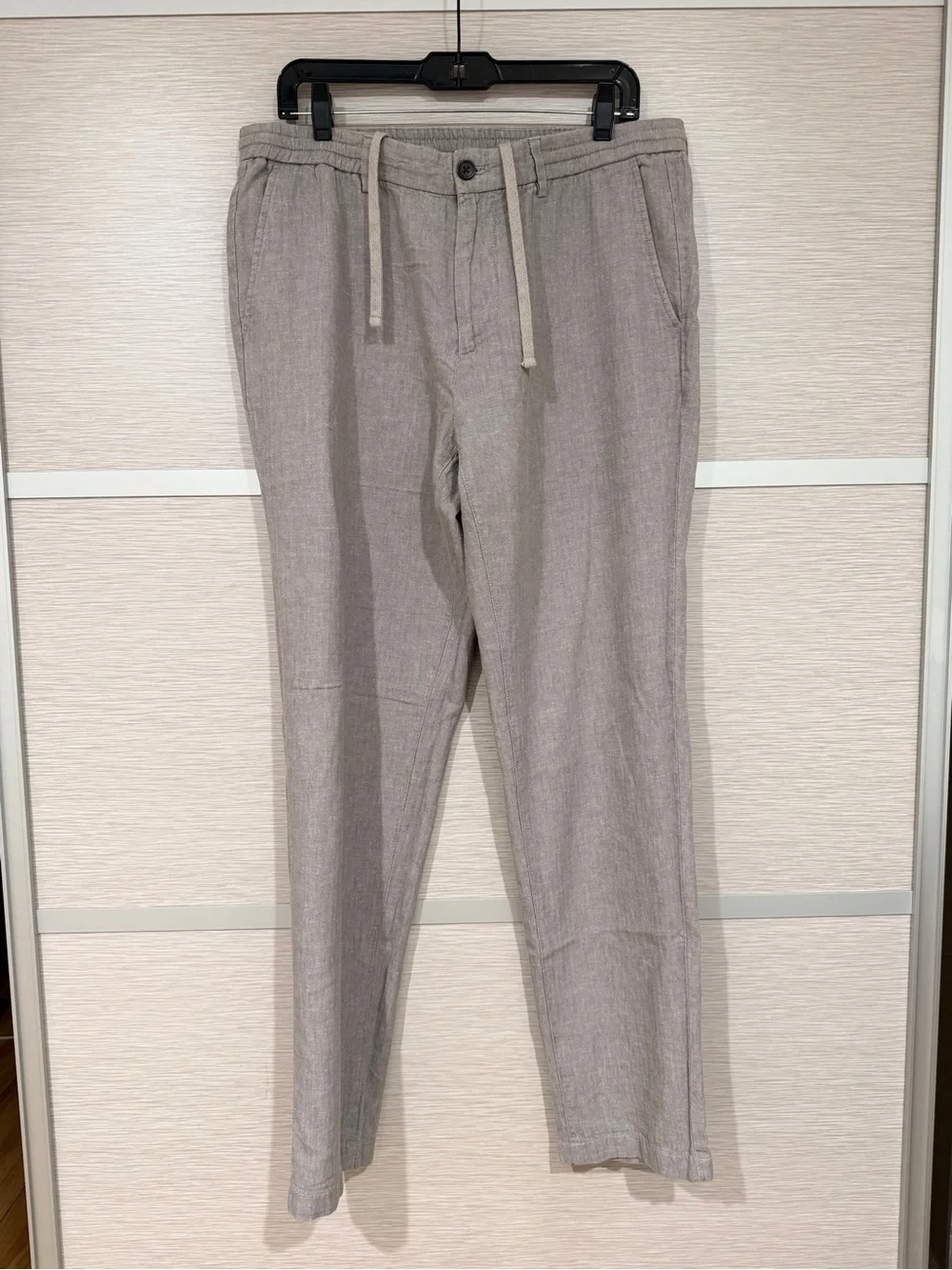 Banan Republic Mans Linen Blend Slim Fit Pants in Size 34